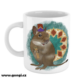 Hrnek 330 ml - Zvířátka s vtipem - Osmák degu degustátor